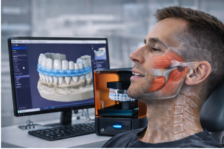 bite gnatologico Milano, gnatologia digitale Milano, bite su misura Milano, TAC Cone Beam ATM